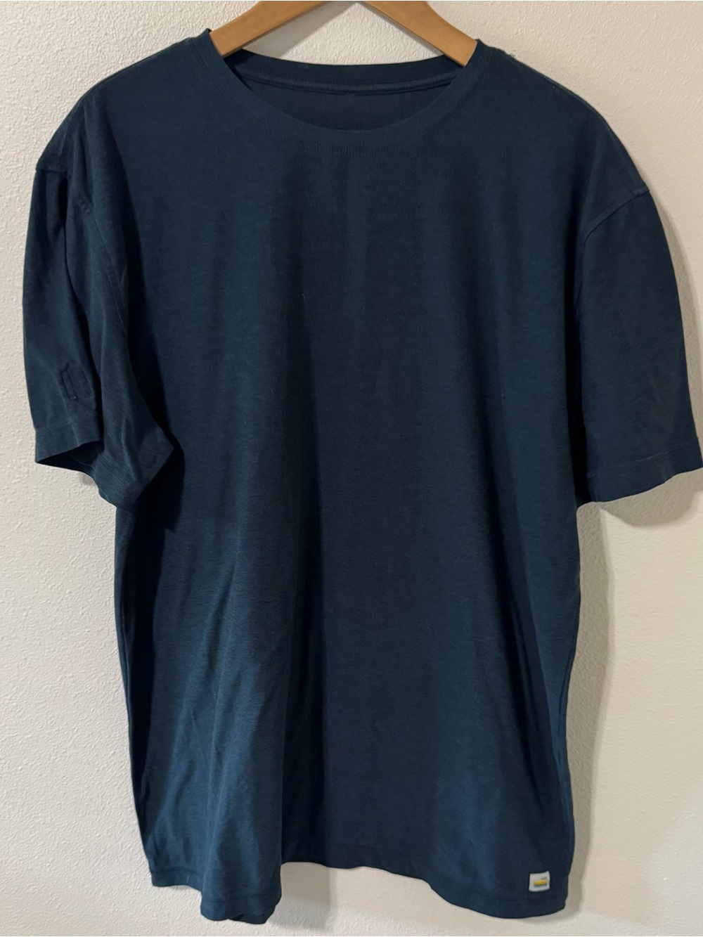 Vuori Tuvalu Tee Blue Pima Cotton Short Sleeve Crew Minimalist Athleisure-XL